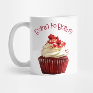 Born to Bake Red Velvet Cupcake Mug